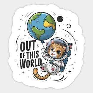 Cosmic Cat Adventure: Out Of This World Sticker
